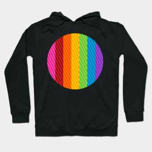 Round Rainbow Hoodie